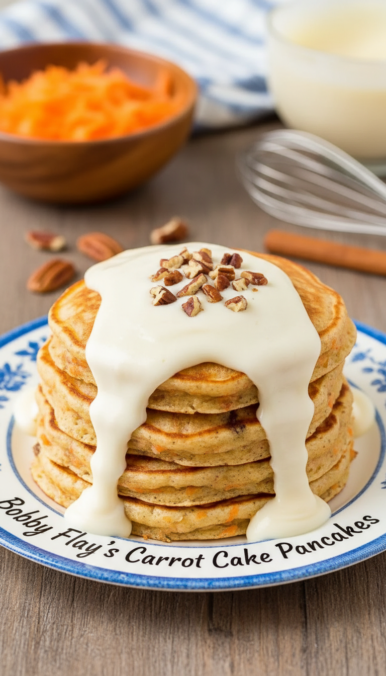 Bobby Flay Carrot Cake Pancakes Recipe