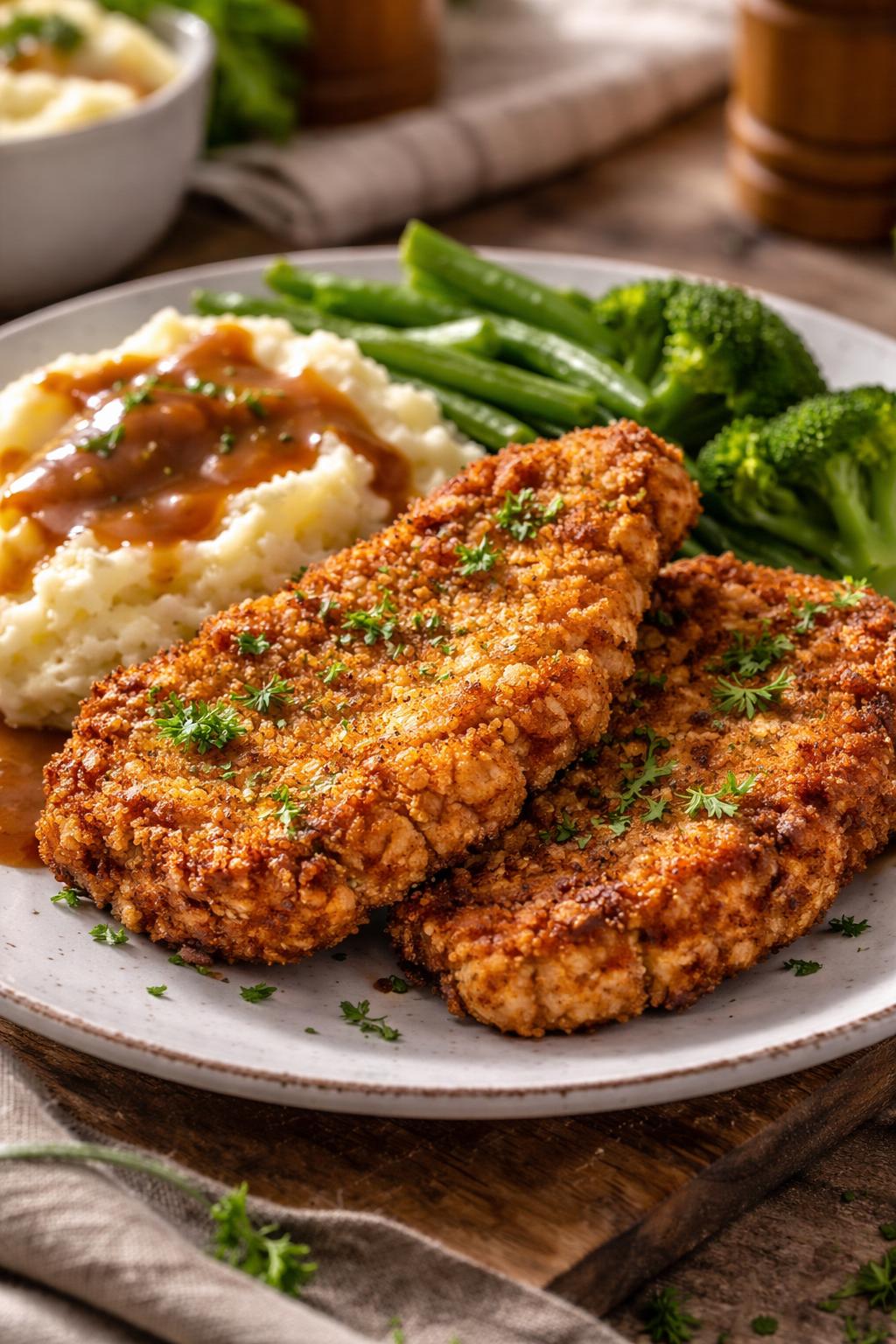 Paula Deen Chicken Fried Pork Chops 