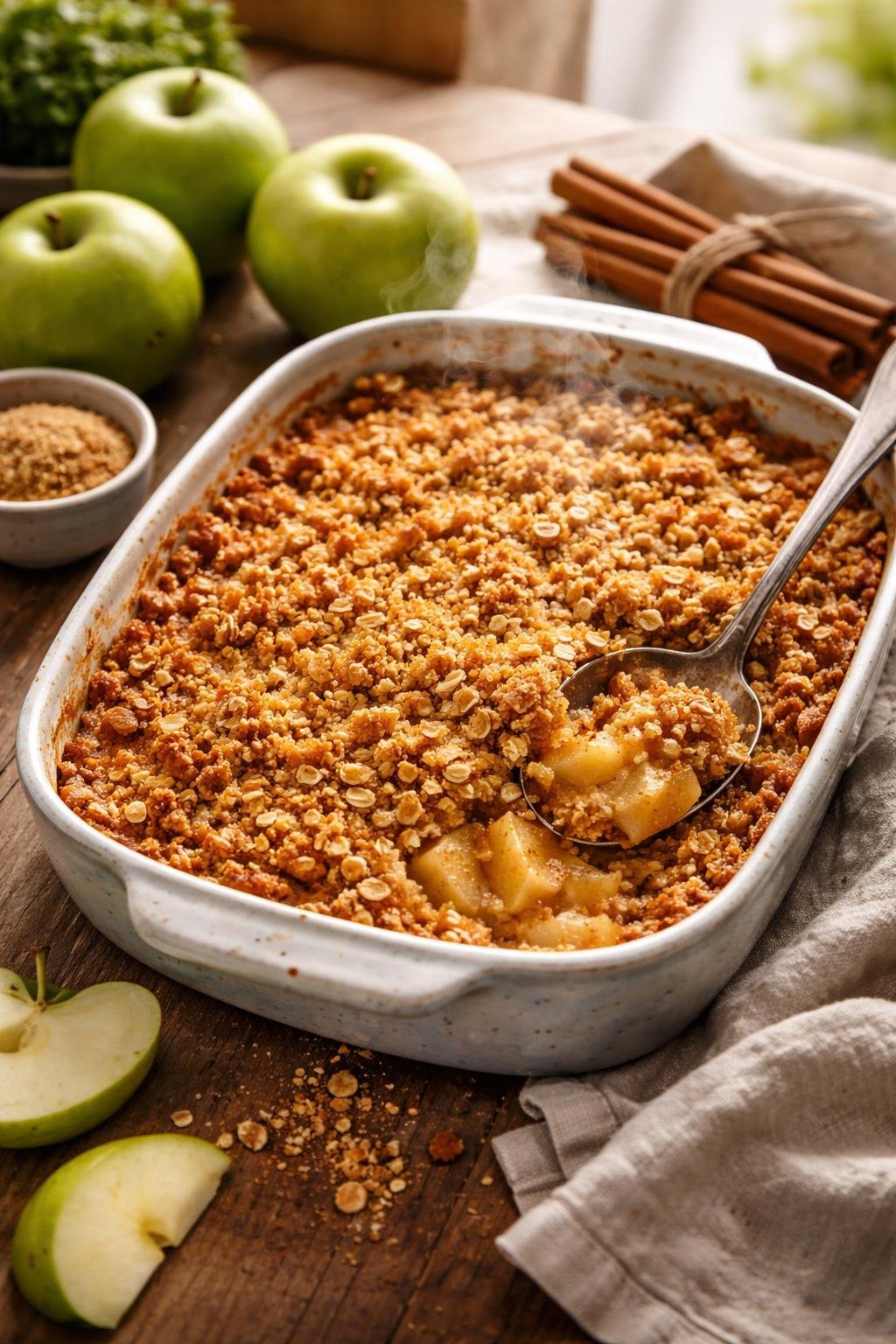 Jamie Oliver Simple Apple Crumble 