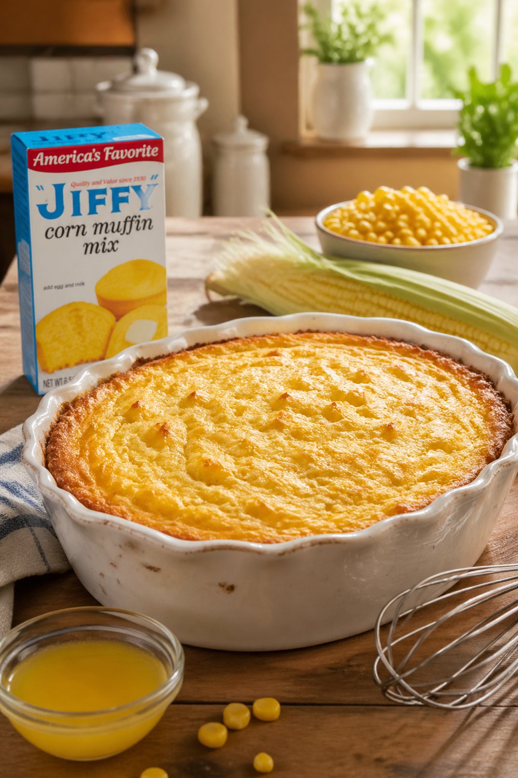 Paula Deen Jiffy Corn Soufflé 