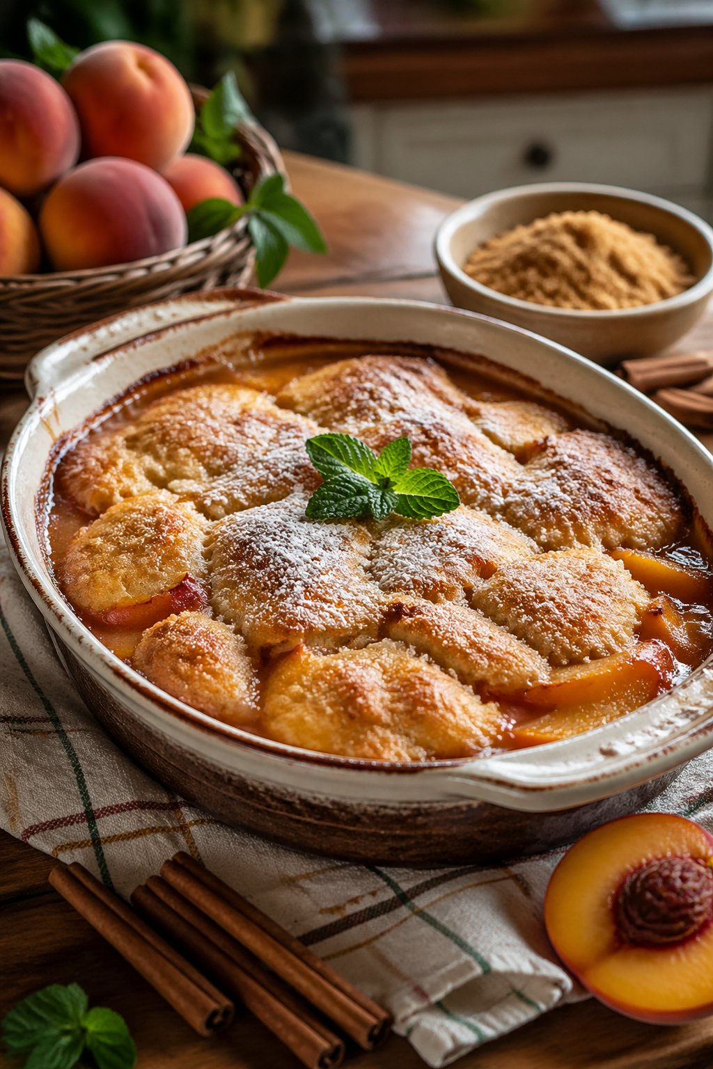 Paula Deen Peach Cobbler 