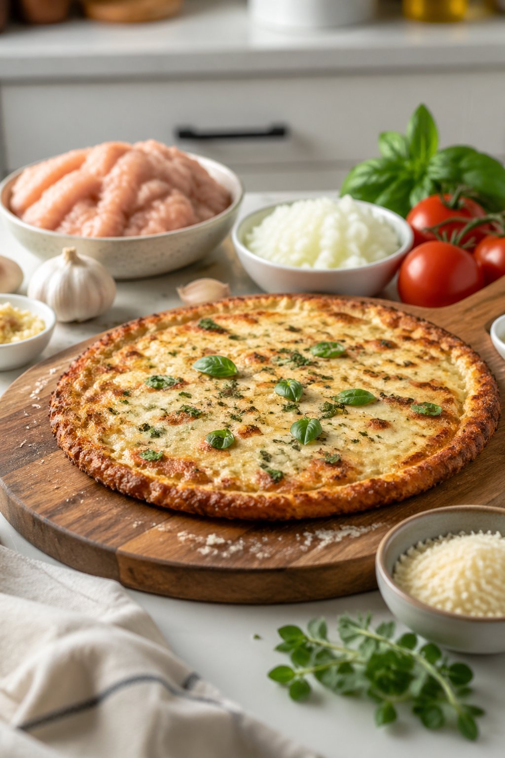 Ground Chicken Pizza Crust 
