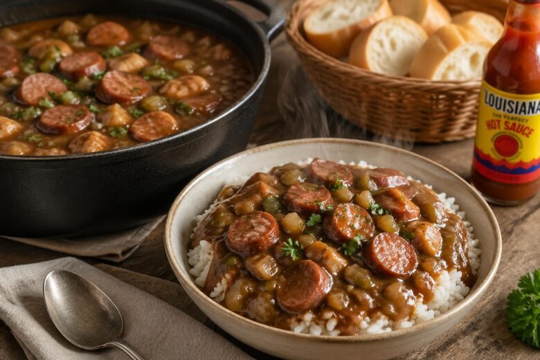 Justin Wilson Chicken and Sausage Gumbo Recipe