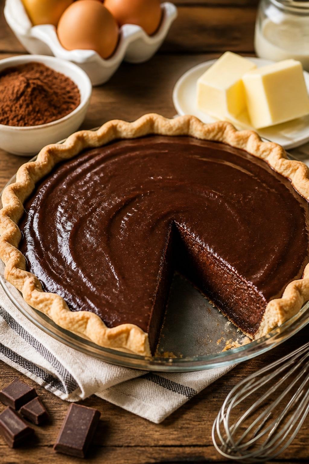 Paula Deen Chocolate Pie 