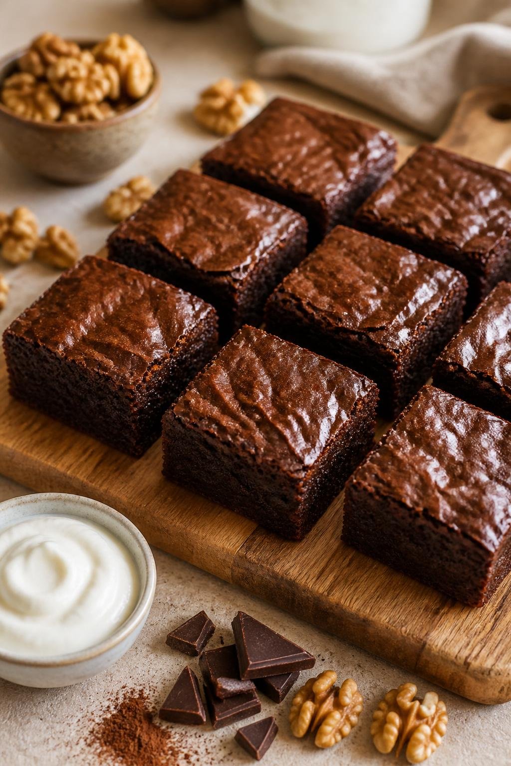 Greek Yogurt Brownies 