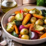Garlic Herb Roasted Veggies Recipe