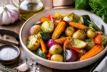 Garlic Herb Roasted Veggies Recipe