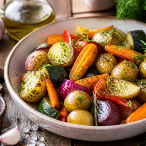 Garlic Herb Roasted Veggies Recipe