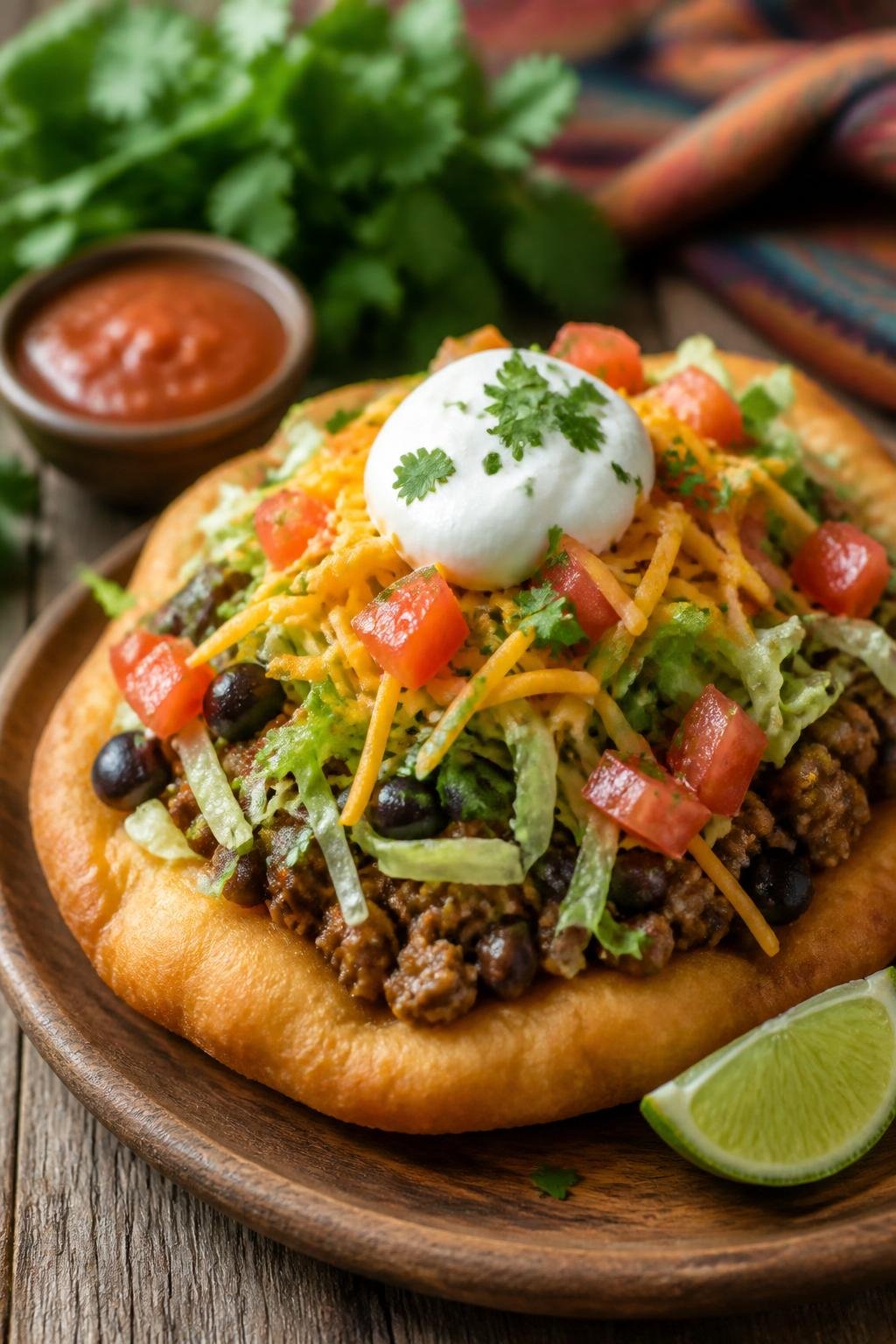 Navajo Taco Fry Bread 