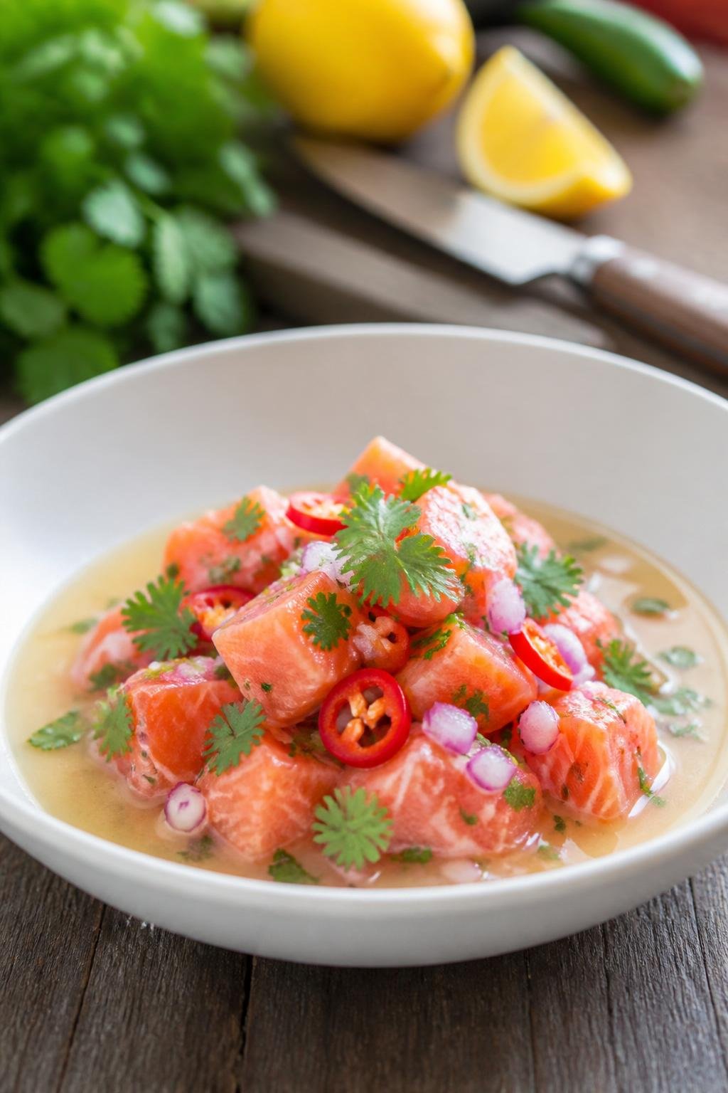 Gordon Ramsay Salmon Ceviche 