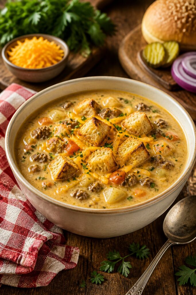 Pioneer Woman Cheeseburger Soup