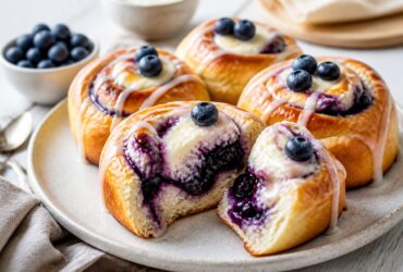 Blueberry Cheesecake Buns Recipe