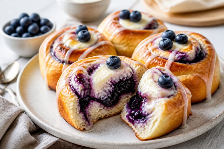 Blueberry Cheesecake Buns Recipe